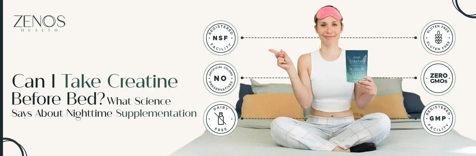 Can I Take Creatine Before Bed? What Science Says About Nighttime Supplementation Zenos Health
