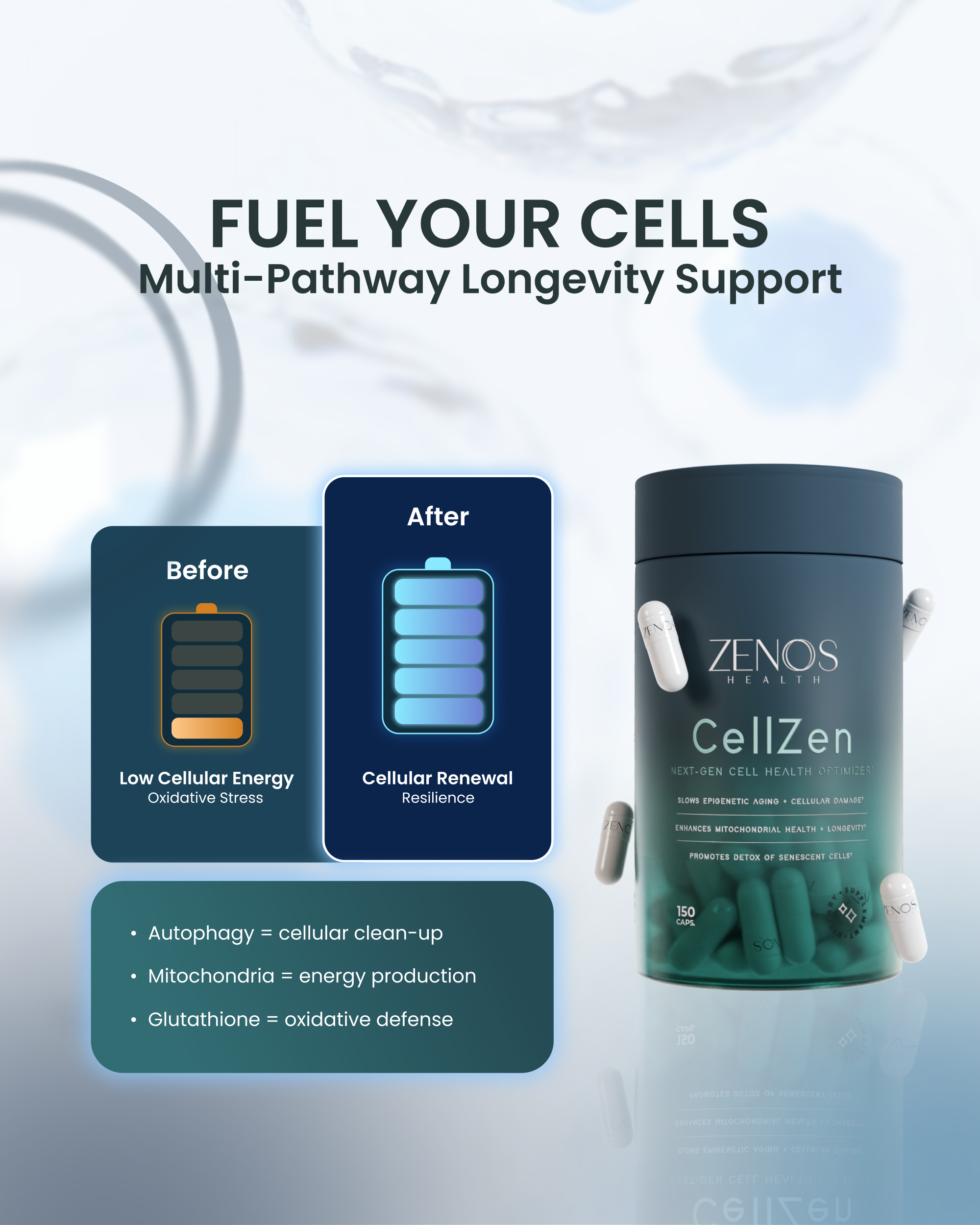 CellZen Cellular Health Supplement | Longevity & Anti-Aging