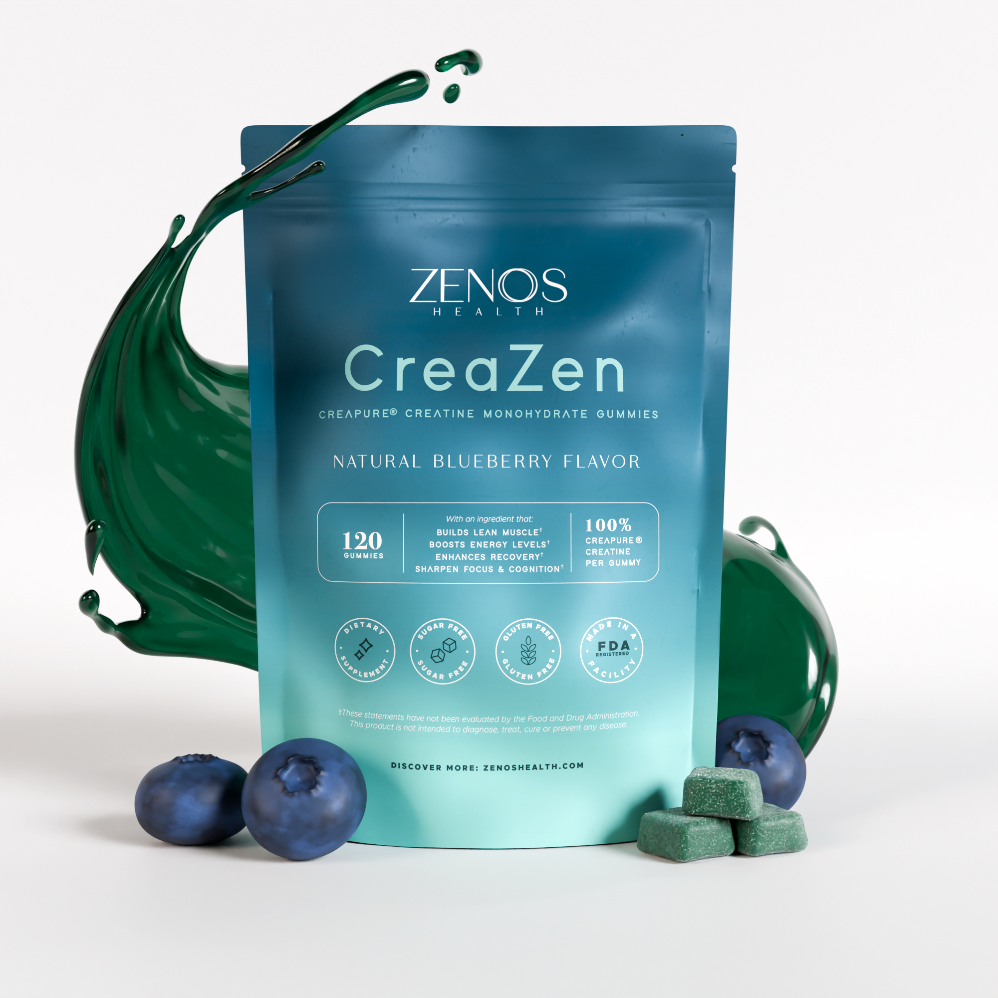 CreaZen Creatine Gummies 5000mg | CreaPure® Creatine Monohydrate